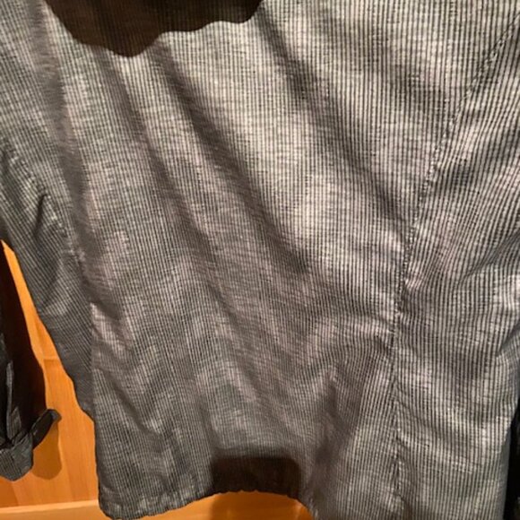 Columbia Gray Striped Women's Sz L Rain Jacket - Picture 8 of 9